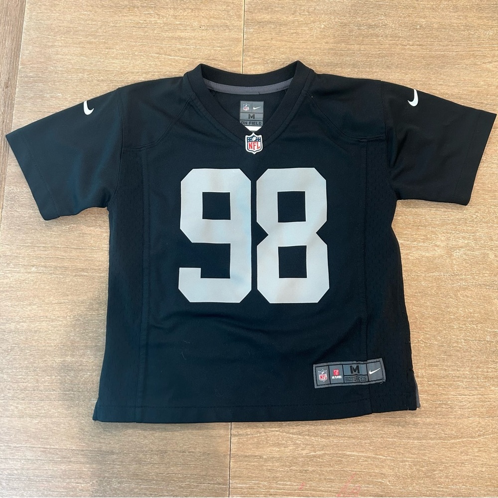 Crosby Jersey Las Vegas Raiders Oakland NFL Kids Black Nike Football M (5-6)